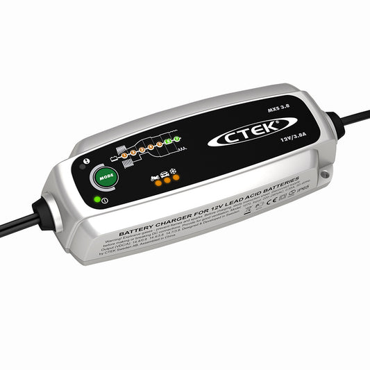 CTEK MXS 3.8 12V 3.8 Amp Smart Battery Charger Car Motorcycle Caravan Camper AGM - image1