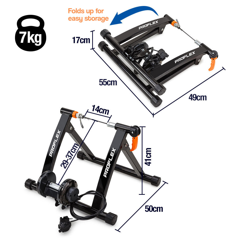 PROFLEX Indoor Bicycle Trainer - Bike Cycling Stationary Magnetic Stand Training - image6