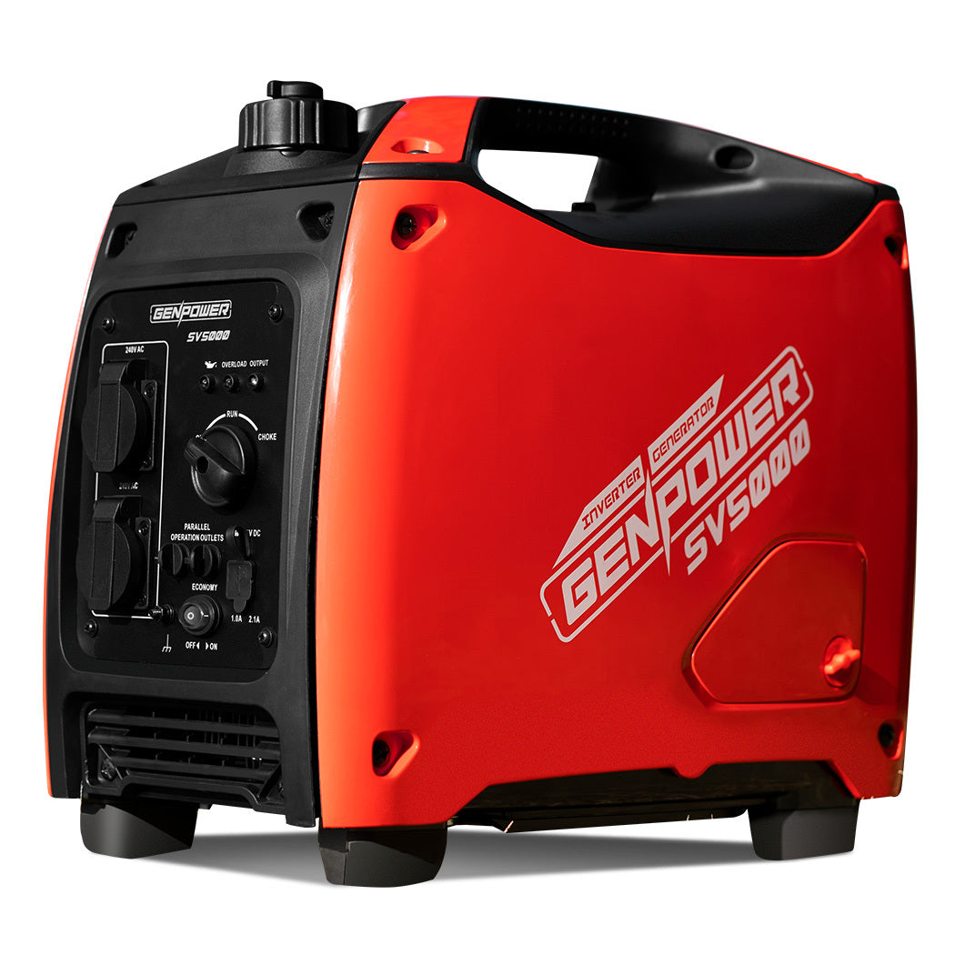 GENPOWER Inverter Generator 2600W Peak Pure Sine Portable Camping Petrol Rated - image1