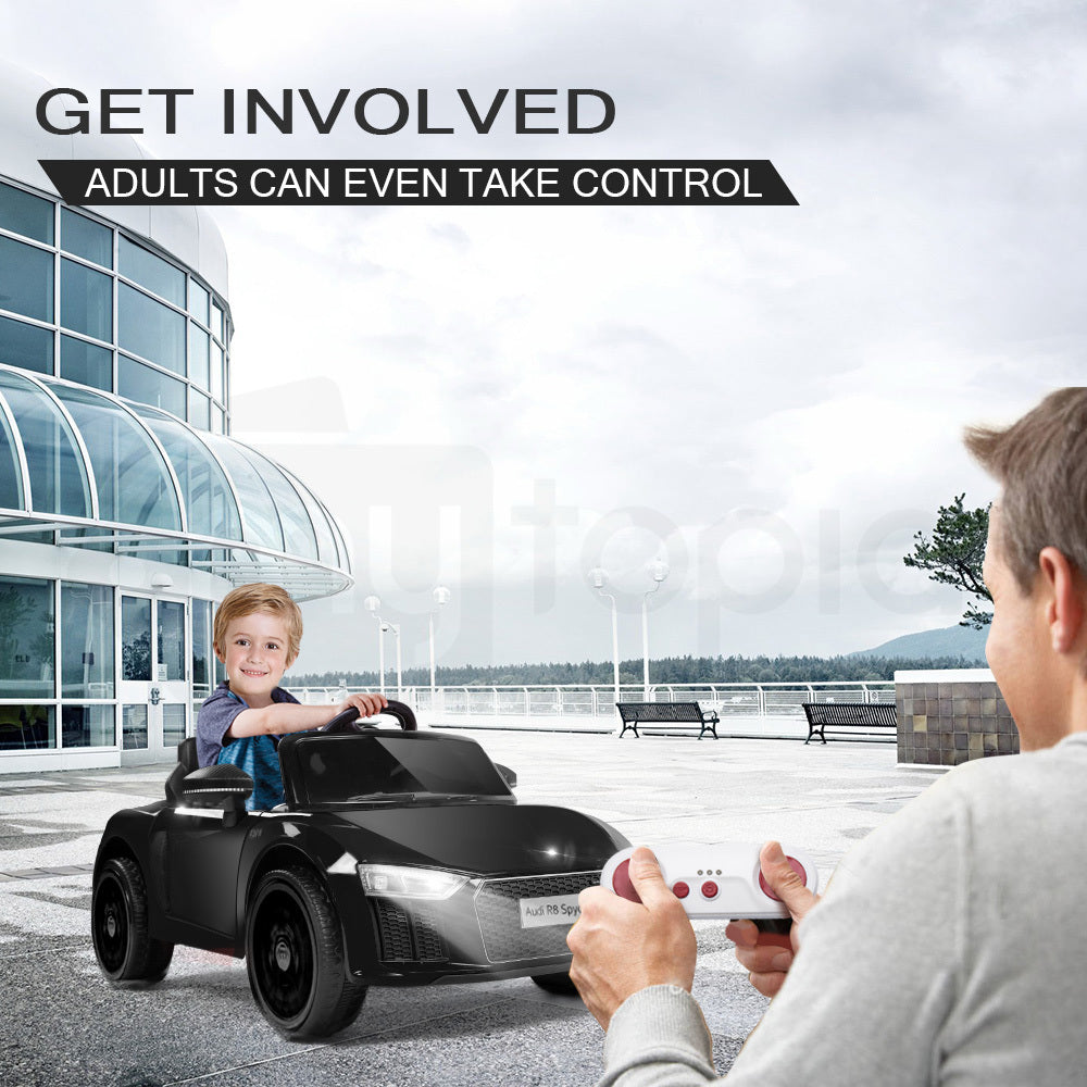 LICENSED AUDI R8 Kids Ride On Car Toy Spyder Electric Remote Control Black 12V - image10