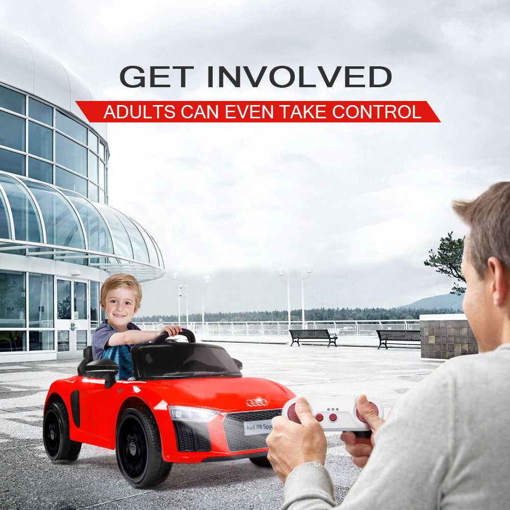 Rovo Kids Kids Ride-On Car Licensed AUDI R8 SPYDER Battery Electric Toy Remote 12V Red - image10