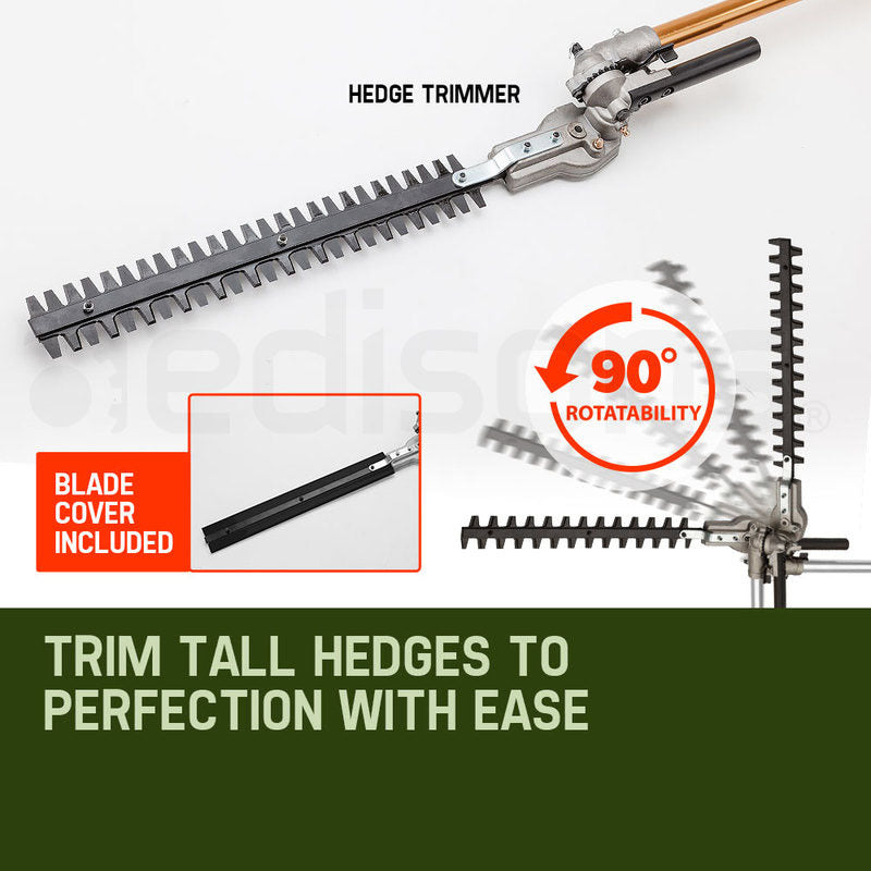 Baumr-AG 65CC Long Reach Pole Chainsaw Hedge Trimmer Pruner Chain Saw Tree Multi Tool - image9