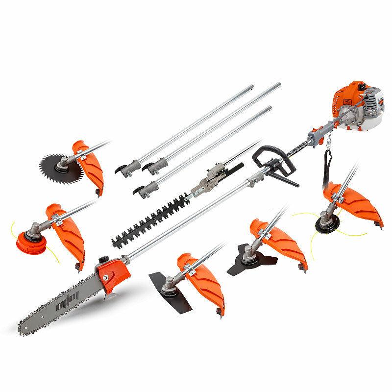 MTM Pole Chainsaw Brush Cutter Whipper Snipper Hedge Trimmer Saw Multi Tool 62CC - image1