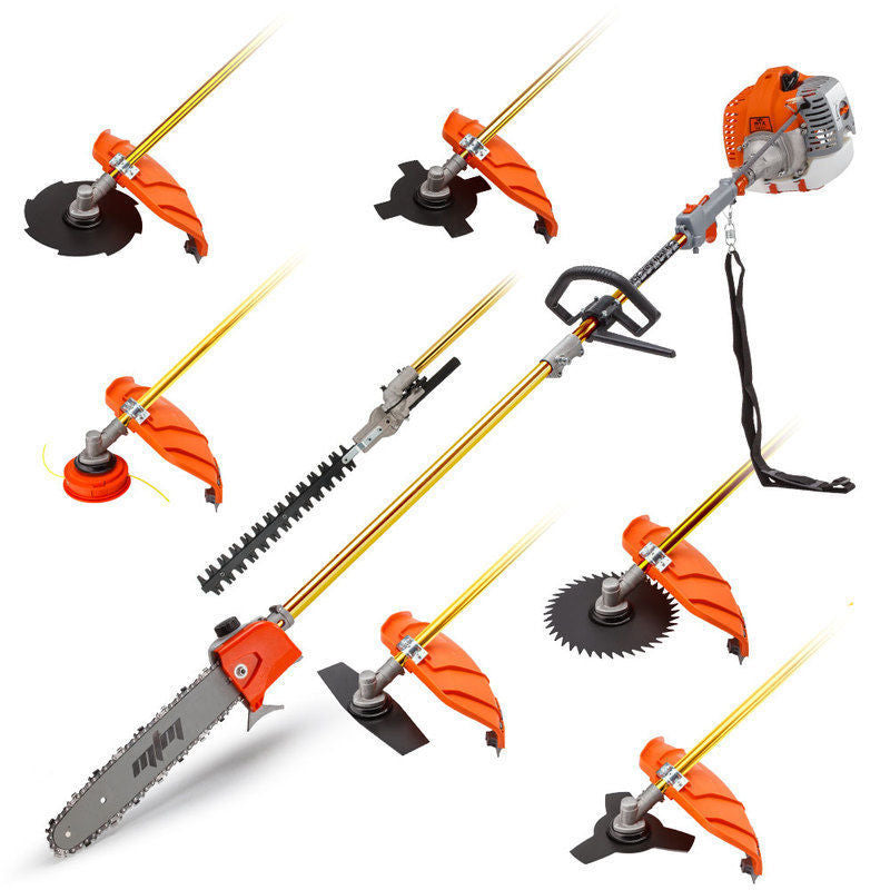 MTM 62CC Pole Chainsaw Hedge Trimmer Brush Cutter Whipper Snipper Multi Tool Saw - image1