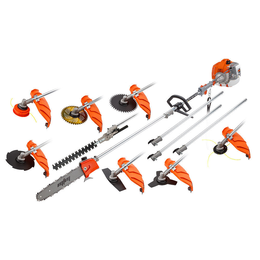 MTM 62CC Pole Chainsaw Hedge Trimmer Saw Brush Cutter Whipper Snipper Multi Tool - image1