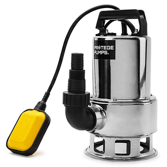 PROTEGE 1500W Submersible Dirty Water Pump Bore Tank Well Steel Automatic Clean - image1