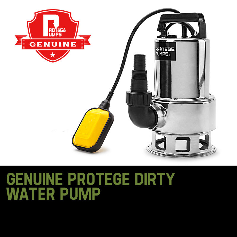 PROTEGE 1500W Submersible Dirty Water Pump Bore Tank Well Steel Automatic Clean - image2