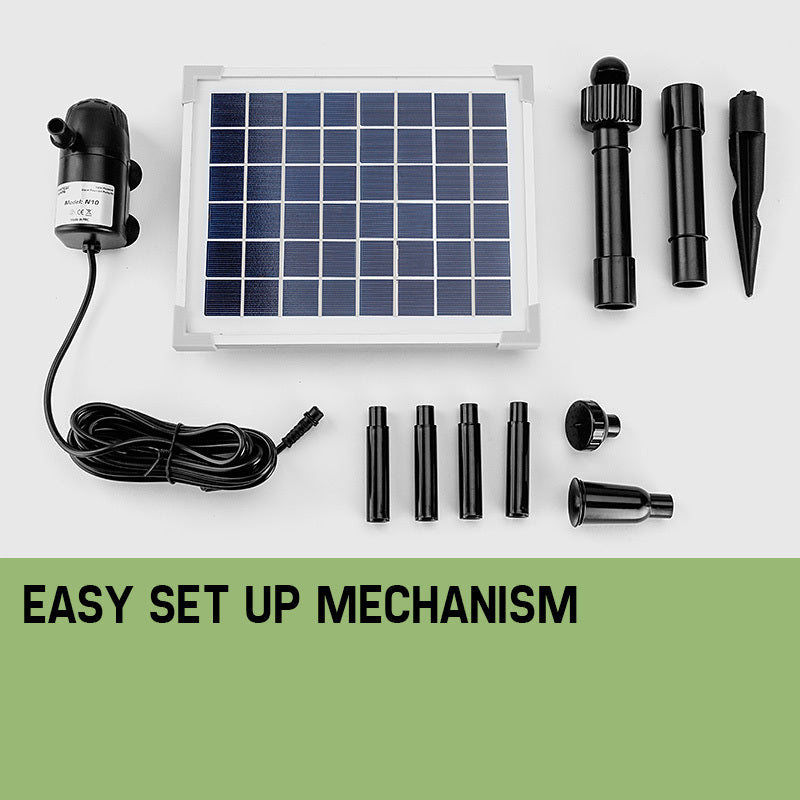 Protege 20W Solar Fountain Submersible Water Pump Power Panel Kit Garden Pond - image4