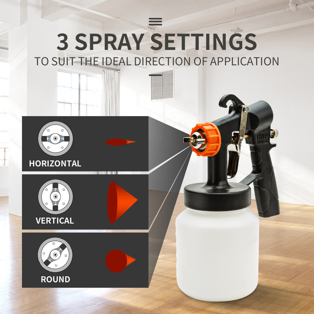 UNIMAC 3-Way Nozzle Electric Paint Sprayer Gun HVLP DIY Spray Station 450W - image7