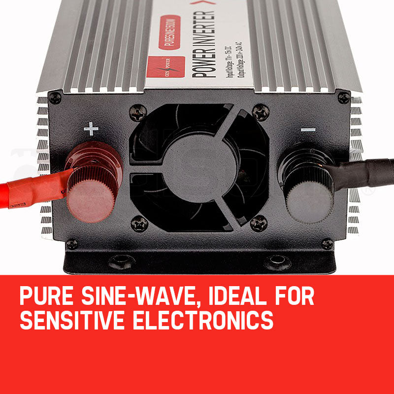 GENPOWER Pure Sine Wave 1500W/3000W 12V/240V Power Inverter Caravan Boat CarPlug - image7