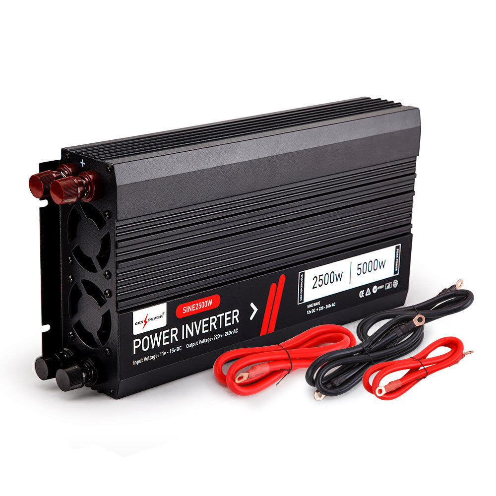 GENPOWER Modified Sine Wave 2500W/5000W 12V/240V Power Inverter Car Caravan Boat - image1