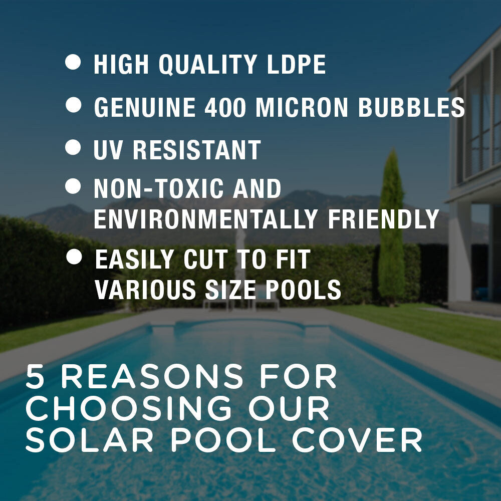 AURELAQUA Solar Swimming Pool Cover 400 Micron Heater Bubble Blanket 9.5x5m - image7