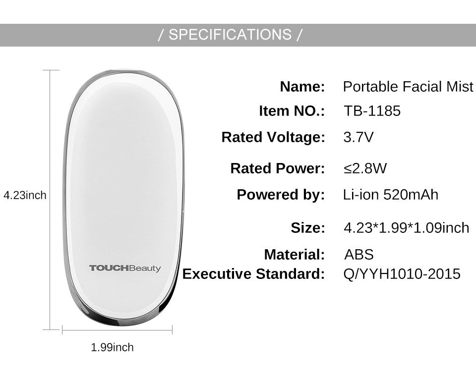 TOUCHBeauty Light 590 Portable Facial Mist TB-1185 - image8