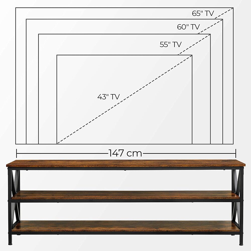 Vasagle retro tv stand tv console for tvs up to deals 43 inches