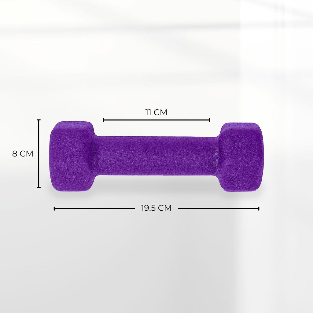 Verpeak Neoprene Dumbbell 3kg x 2 Purple VP-DB-136-AC - image6