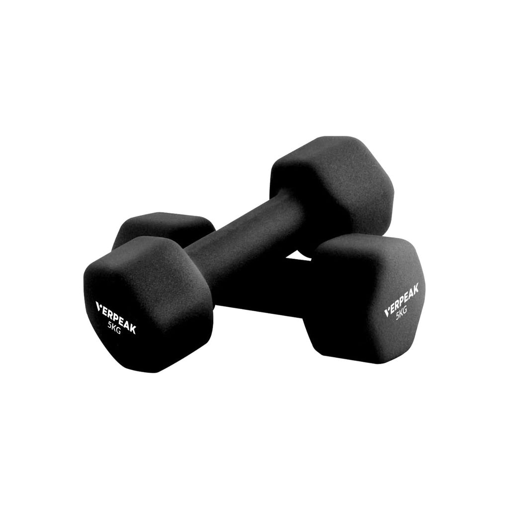 Verpeak Neoprene Dumbbell 5kg x 2 Black VP-DB-138-AC - image1