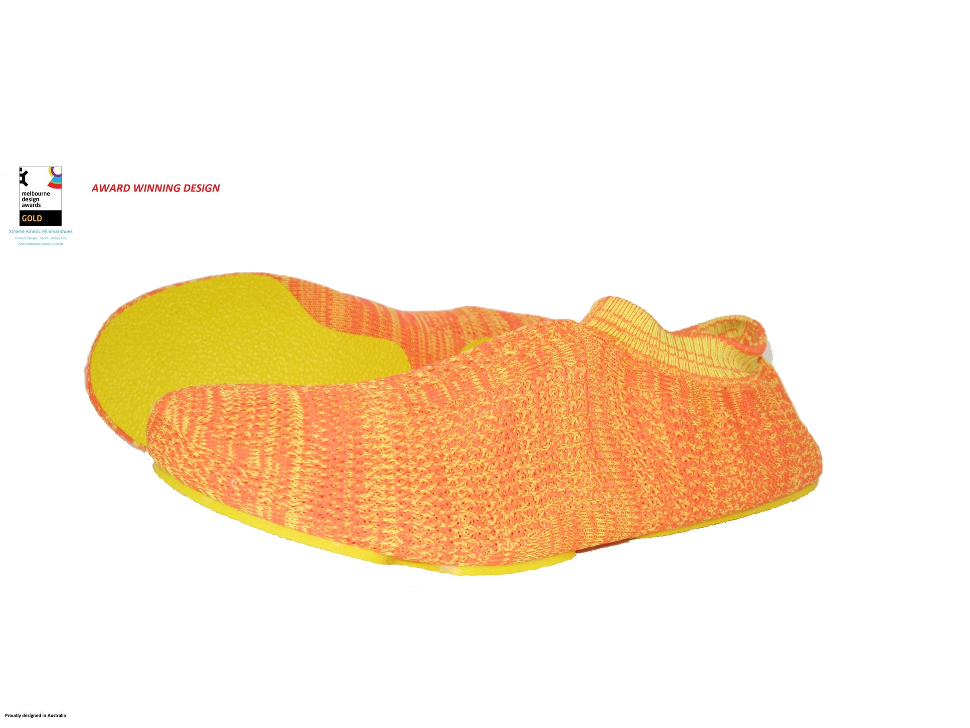 XtremeKinetic Minimal training shoes yellow/orange size US WOMEN(5-6) US MAN(3.5 -4.5)   EURO SIZE 35-36 - image1