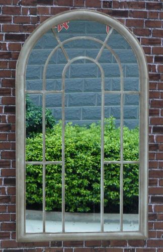 Large Garden Arched Window Mirror - image2