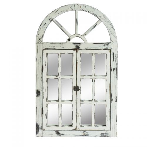 Rustic White Scarlett Window Mirror - image2