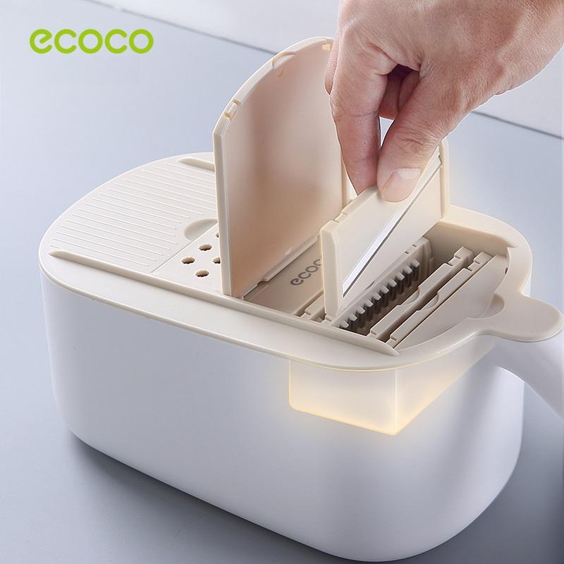 Ecoco Vegetable Chopper Spiralizer Vegetable Slicer Dicer Onion Food Cutter Home Use Grey - image6