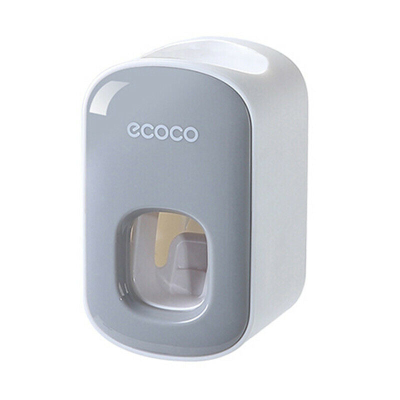 Ecoco Wall mount auto ands Free Toothpaste Dispenser Automatic Toothpaste Squeezer Bathroom Toothpaste Holder Black - image13