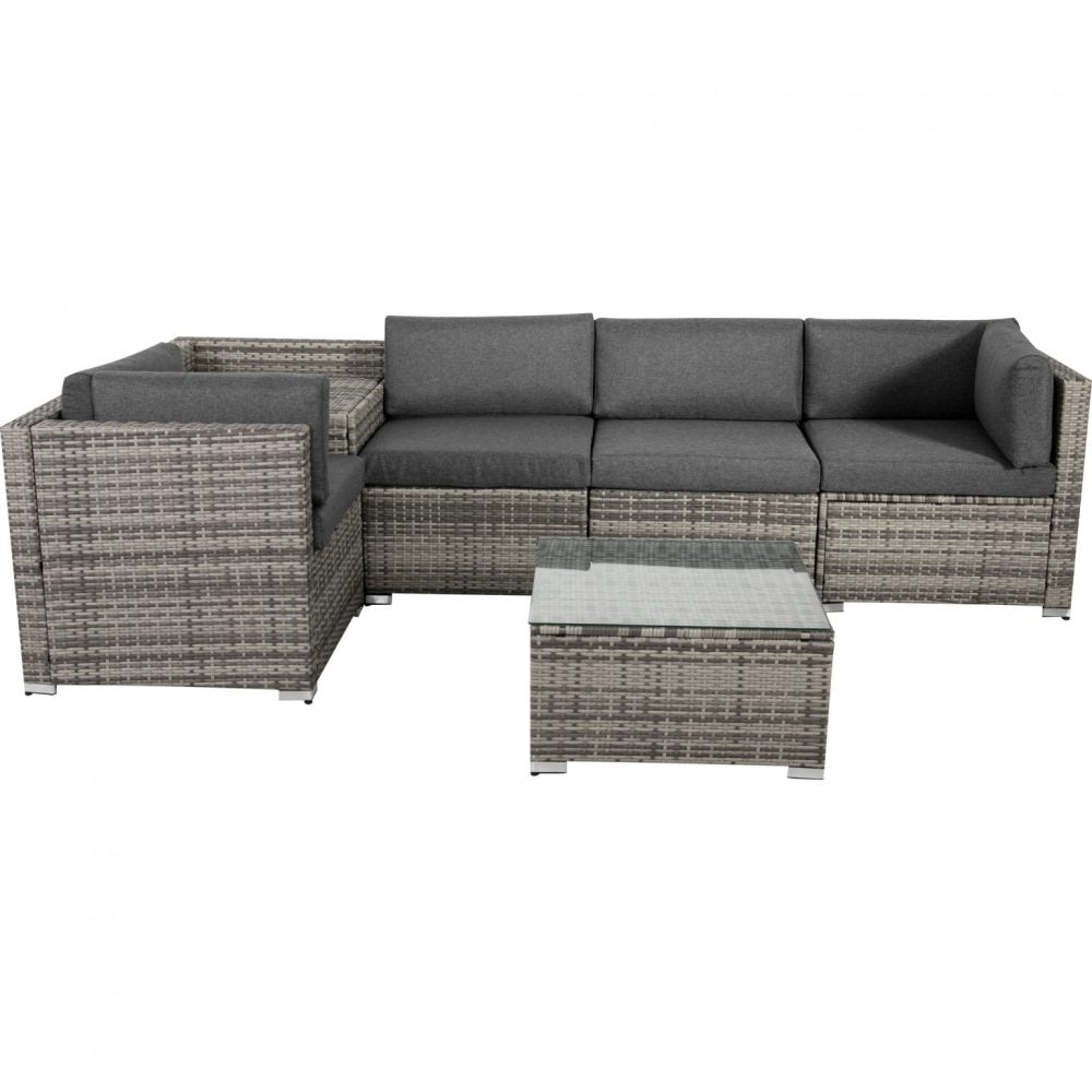 6PCS Outdoor Modular Lounge Sofa Coogee - Grey - image3