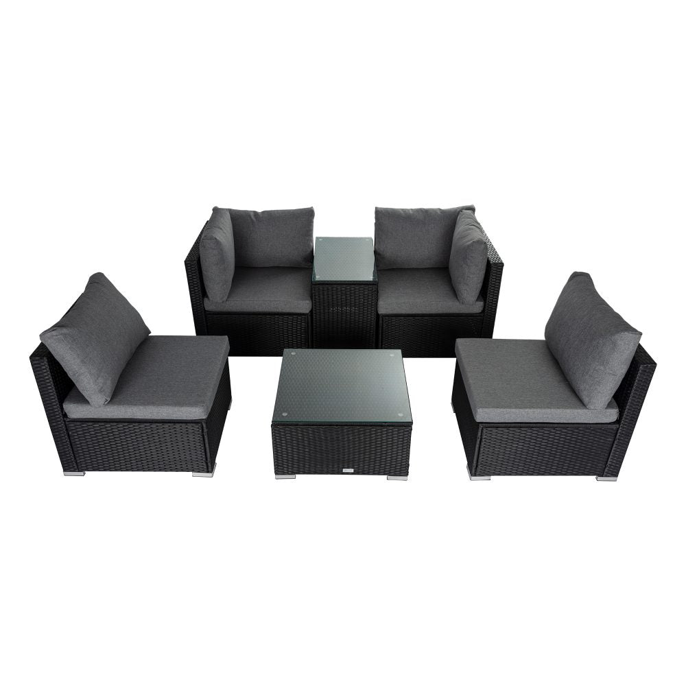 Modular Outdoor Wicker Lounge Set - image4