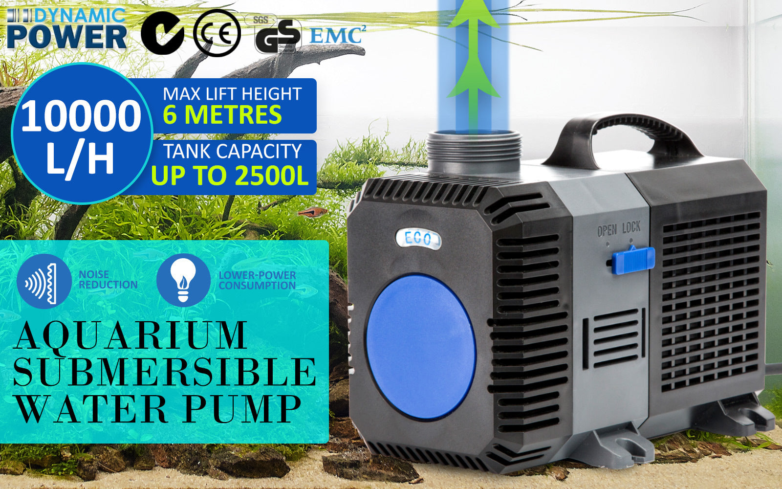 Aquarium Submersible Pond Water Pump 10000L/H - image2