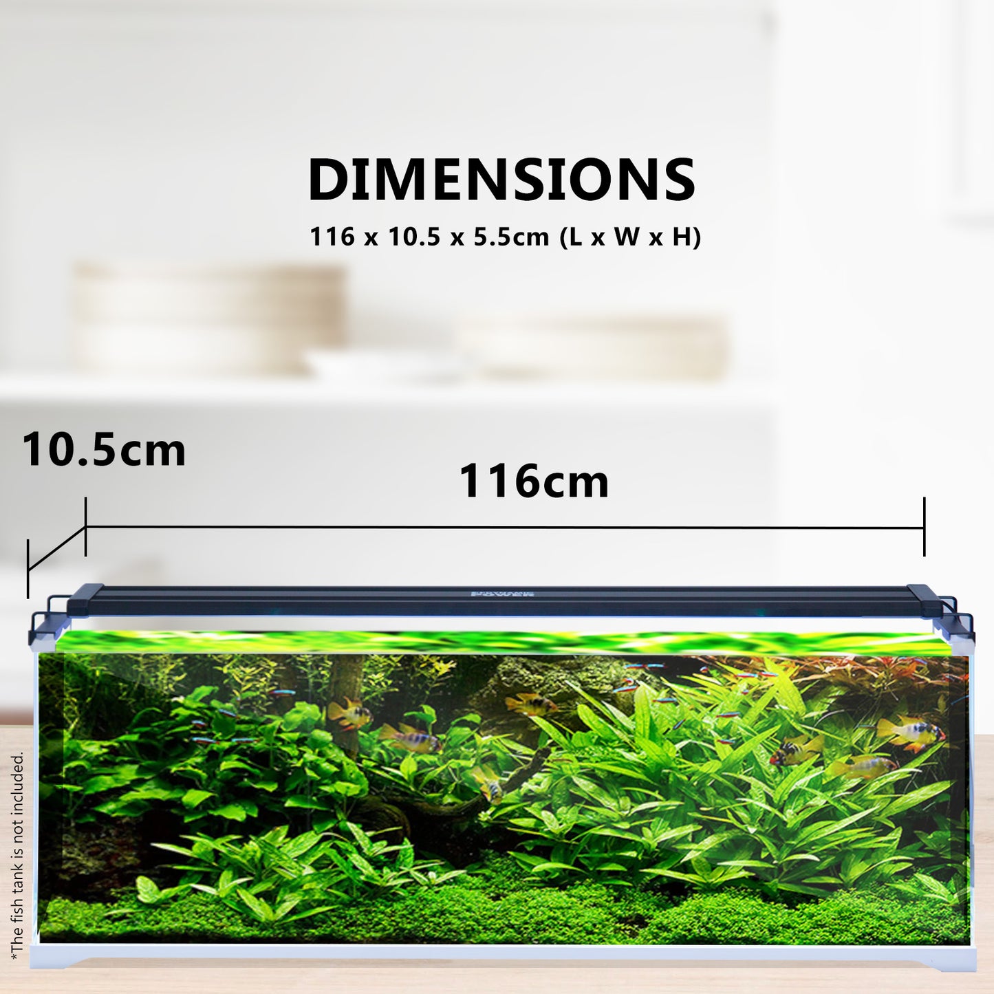 Dynamic Power 33W Aquarium Blue White LED Light for Tank 120-140cm - image10