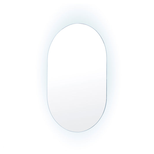 LED Wall Mirror Oval Touch Anti-Fog Makeup Decor Bathroom Vanity 50 x 75cm - image1
