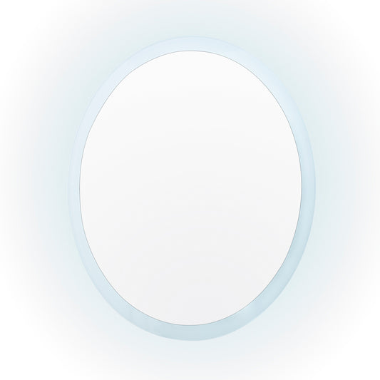 LED Wall Mirror Round Touch Anti-Fog Makeup Decor Bathroom Vanity 80cm - image1