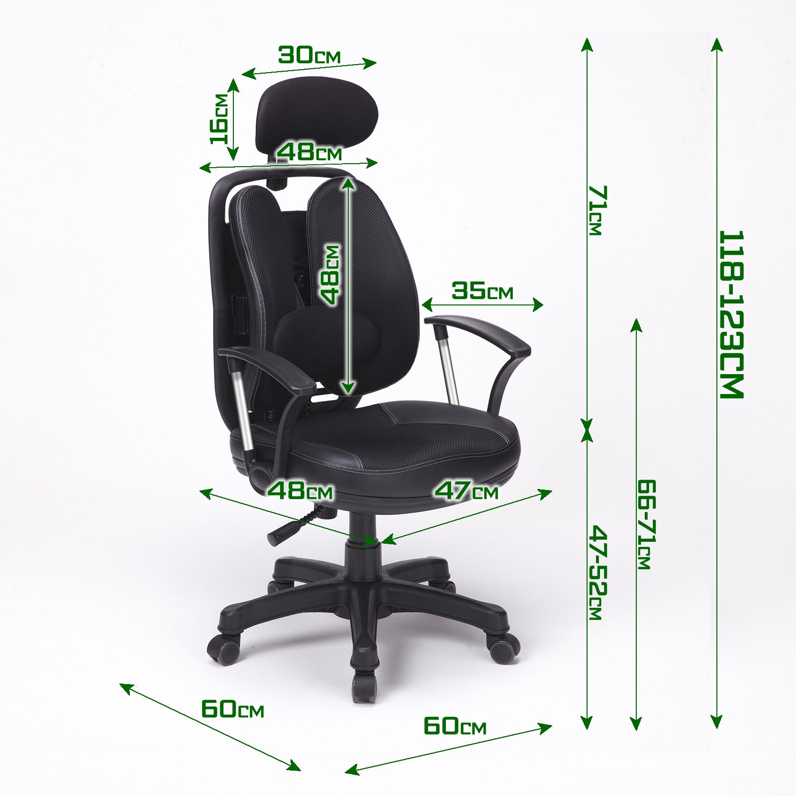 Korean Black Office Chair Ergonomic SUPERB - image12