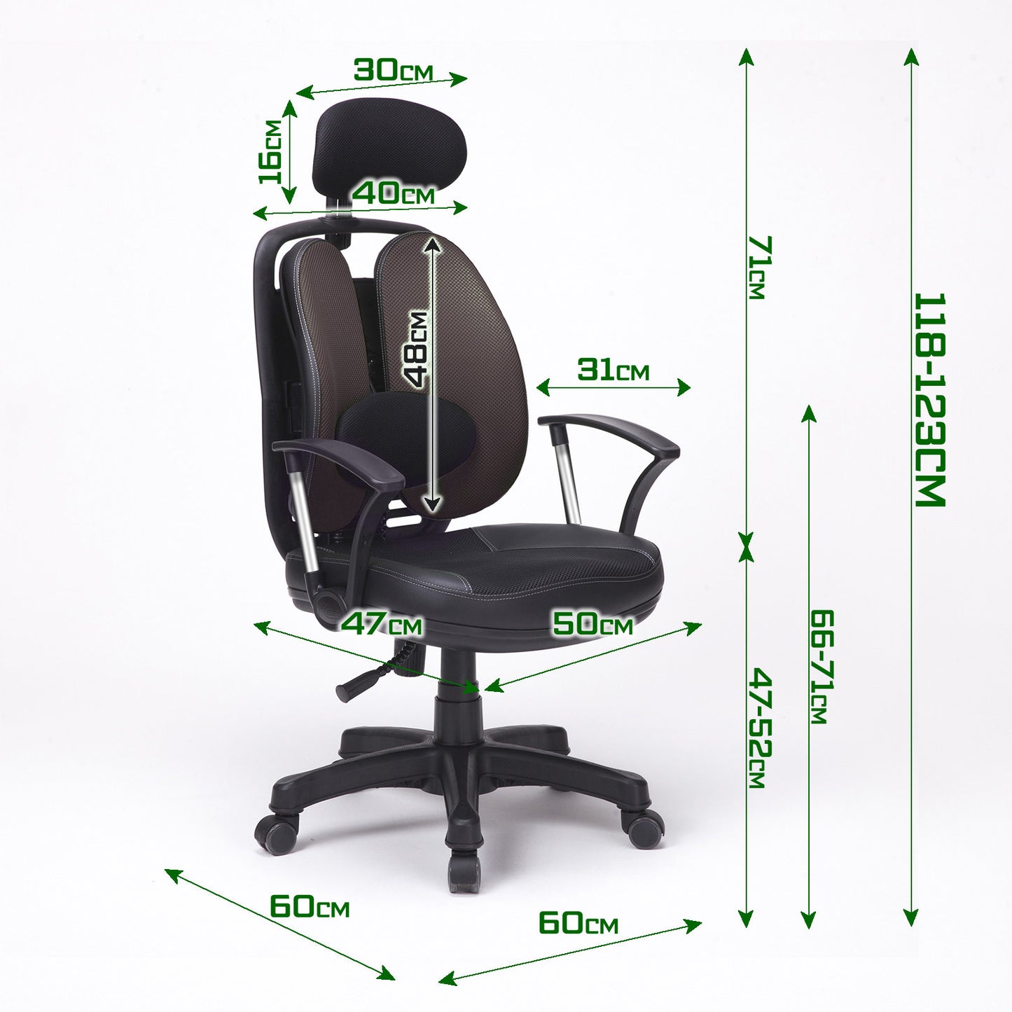 Korean Grey Office Chair Ergonomic SUPERB - image12