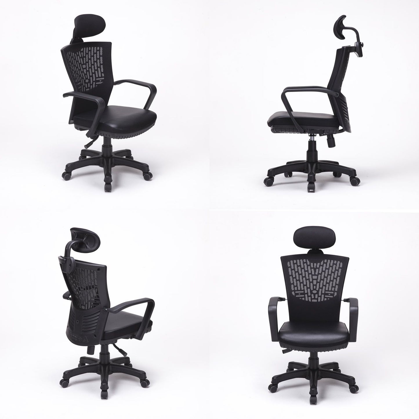 Korean Black Office Chair Ergonomic Chill - image3