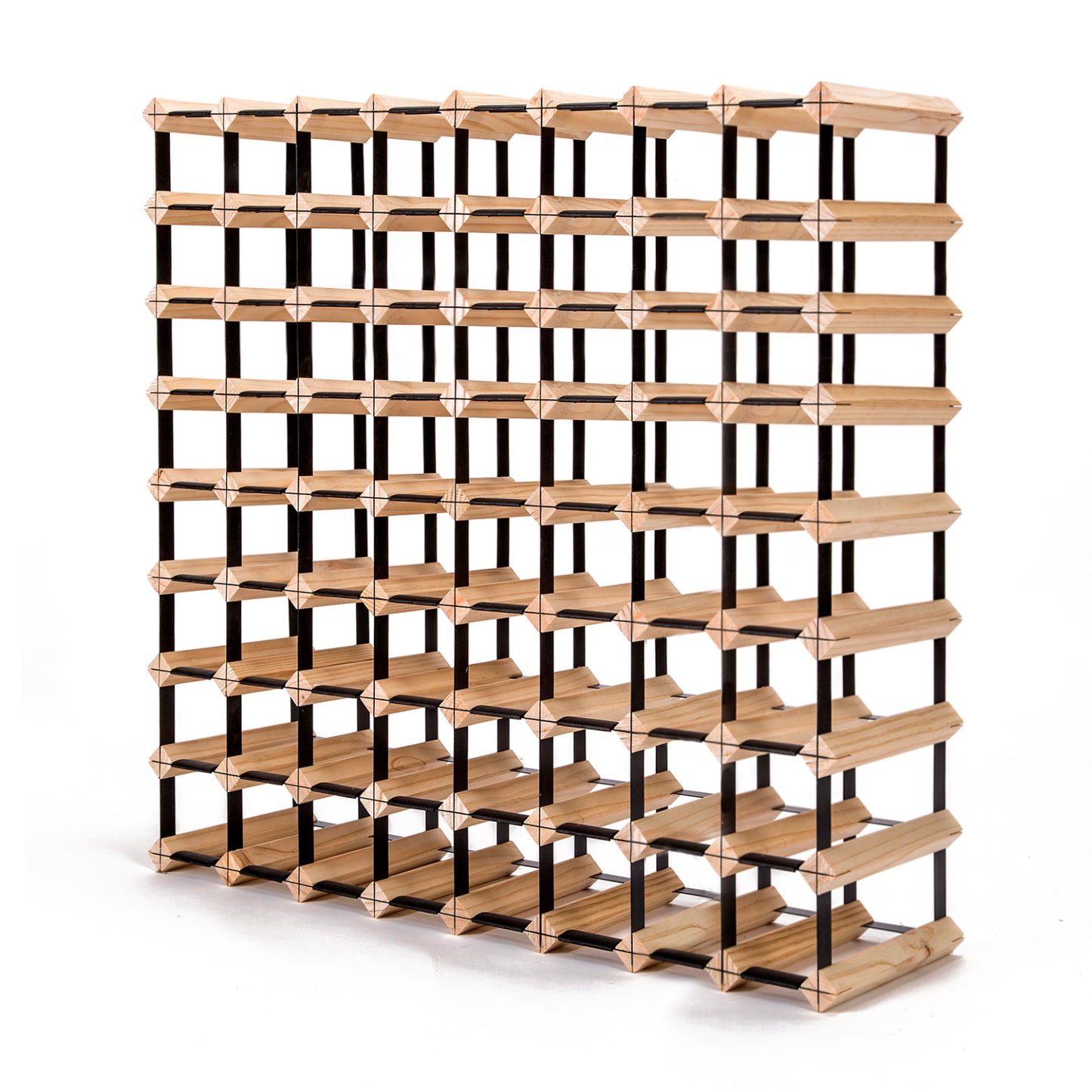 72 Bottle Timber Wine Rack Storage Cellar Organiser - image1