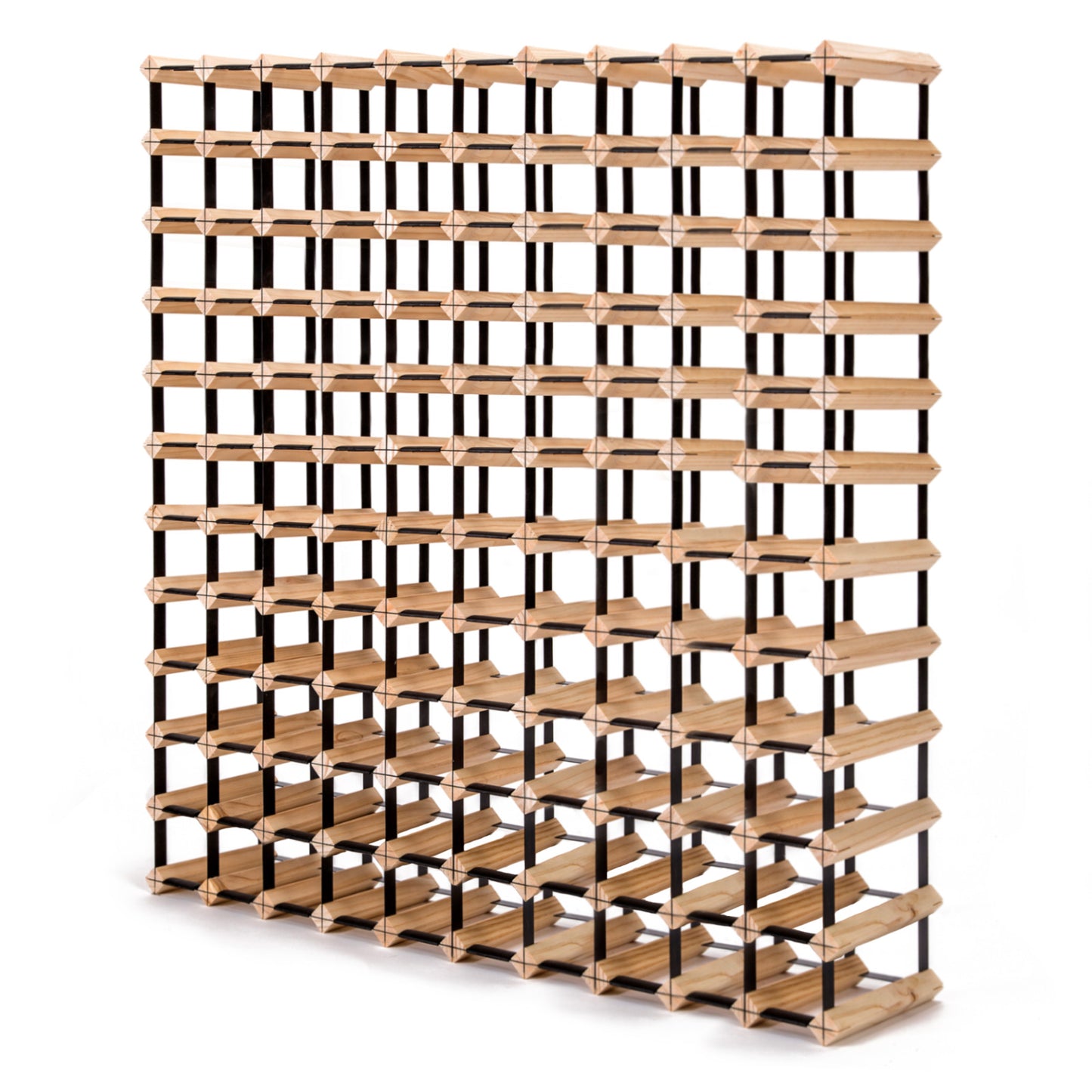 120 Bottle Timber Wine Rack Storage Cellar Organiser - image1