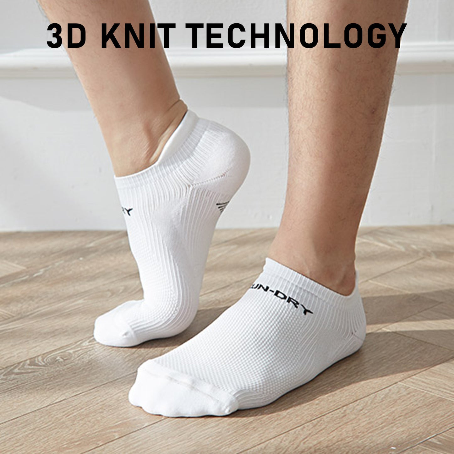 4 Pack Small White Seamless Sport Sneakers Socks Non-Slip Heel Tab - image4