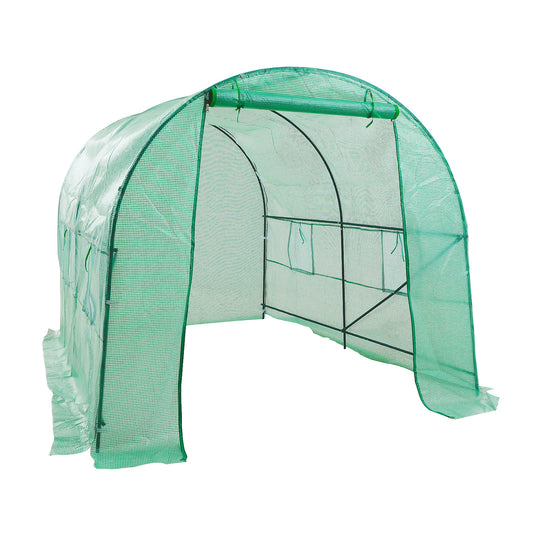 Home Ready Dome Tunnel Hoop Polytunnel 3x2x2M Greenhouse Walk-In Shed PE - image1