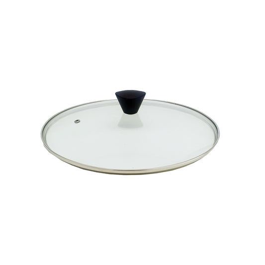 KOMAN 26cm Stainless Steel Glass Lid with Bakelite Handle - image1