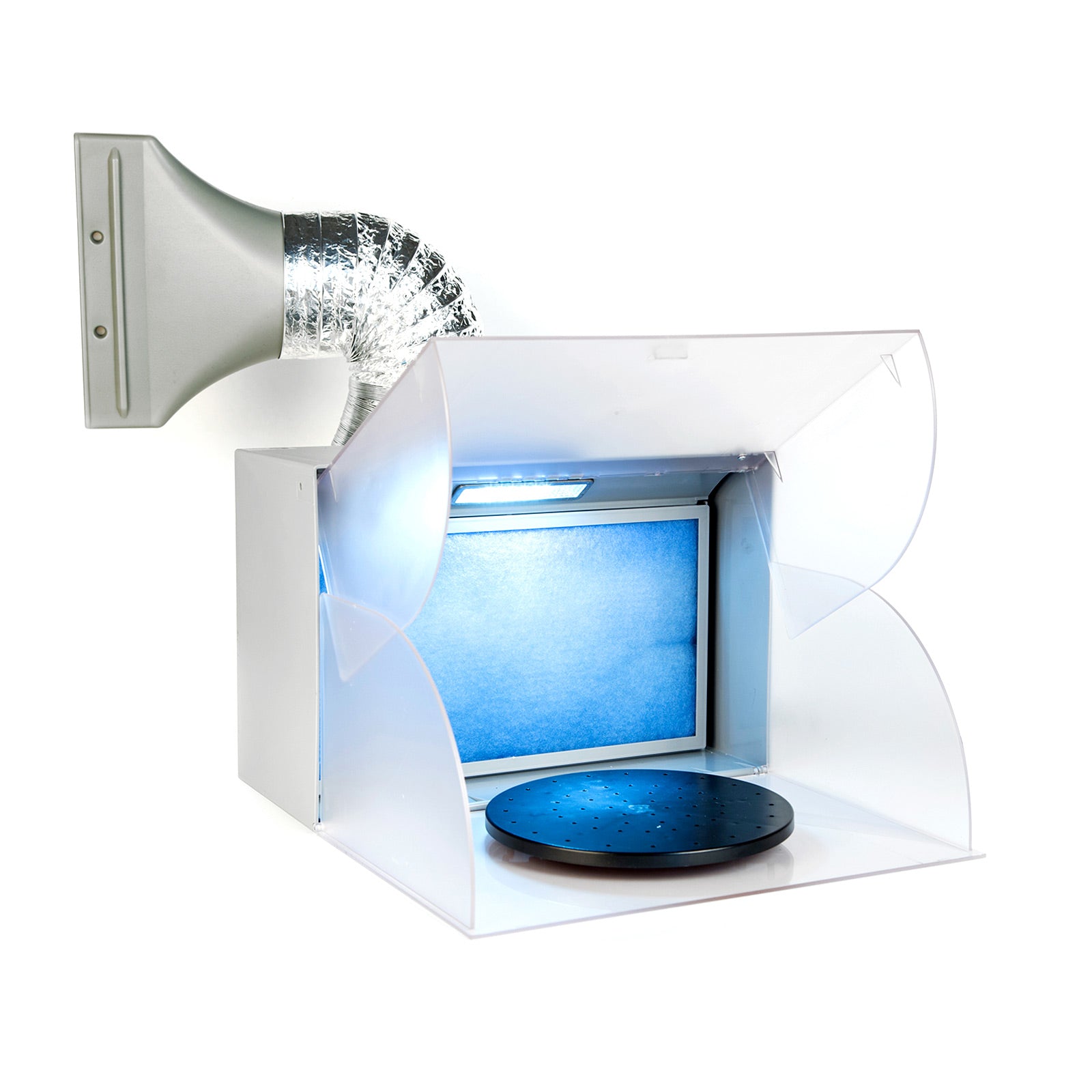 Dynamic Power Air Brush Spray Booth Portable Exhaust Fan with LED - image1
