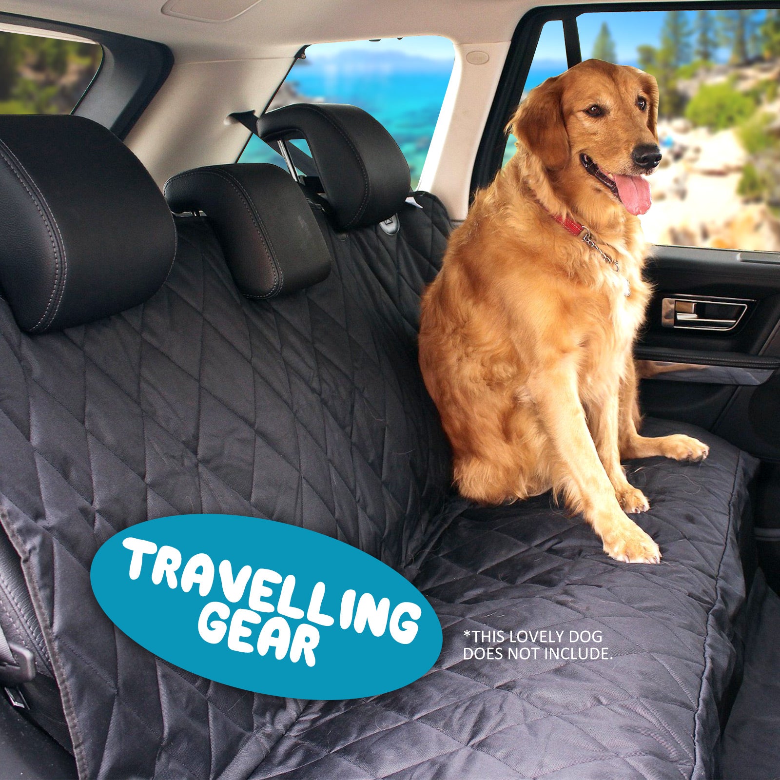 Black Pet Dog Car Boot Seat Cover Waterproof Mat XXL - image3