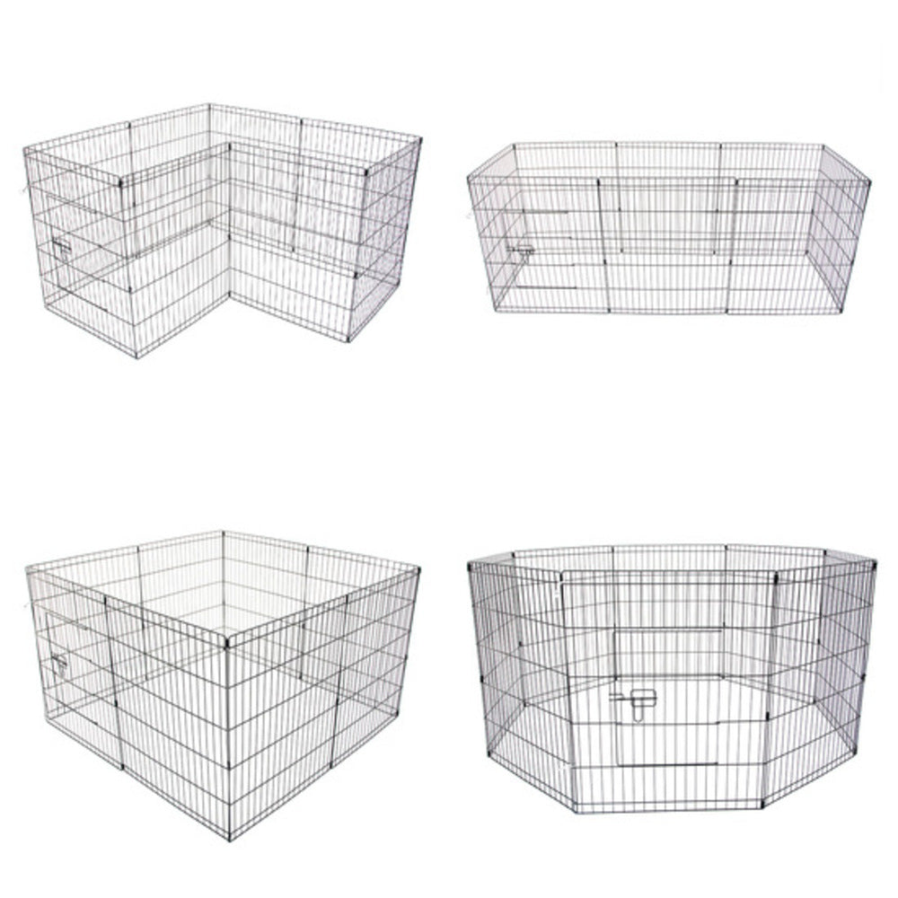 Pet Playpen 8 Panel 24in Foldable Dog Exercise Enclosure Fence Cage - image3