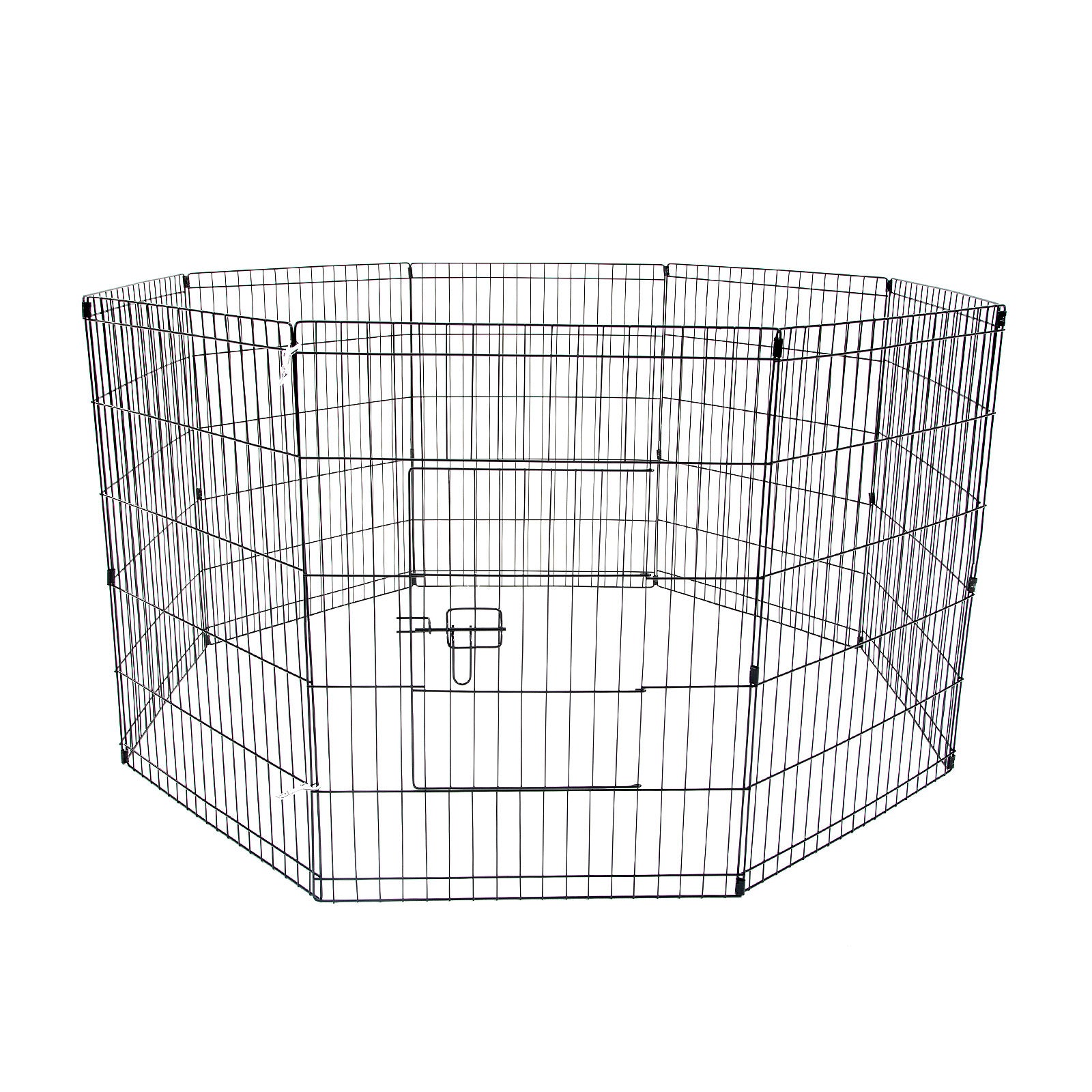 Pet Playpen 8 Panel 30in Foldable Dog Exercise Enclosure Fence Cage - image1