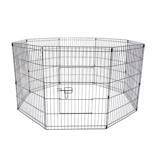 Pet Playpen 8 Panel 30in Foldable Dog Exercise Enclosure Fence Cage - image1
