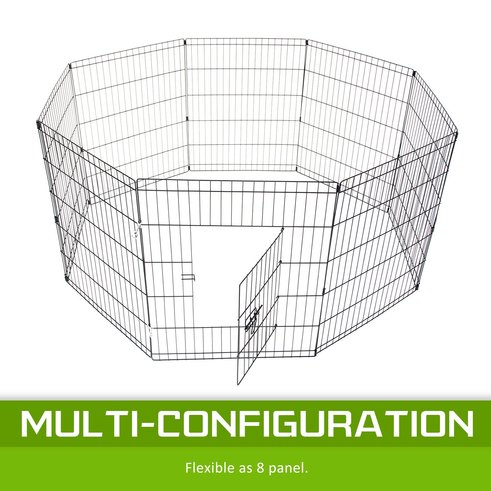 Pet Playpen 8 Panel 30in Foldable Dog Exercise Enclosure Fence Cage - image4