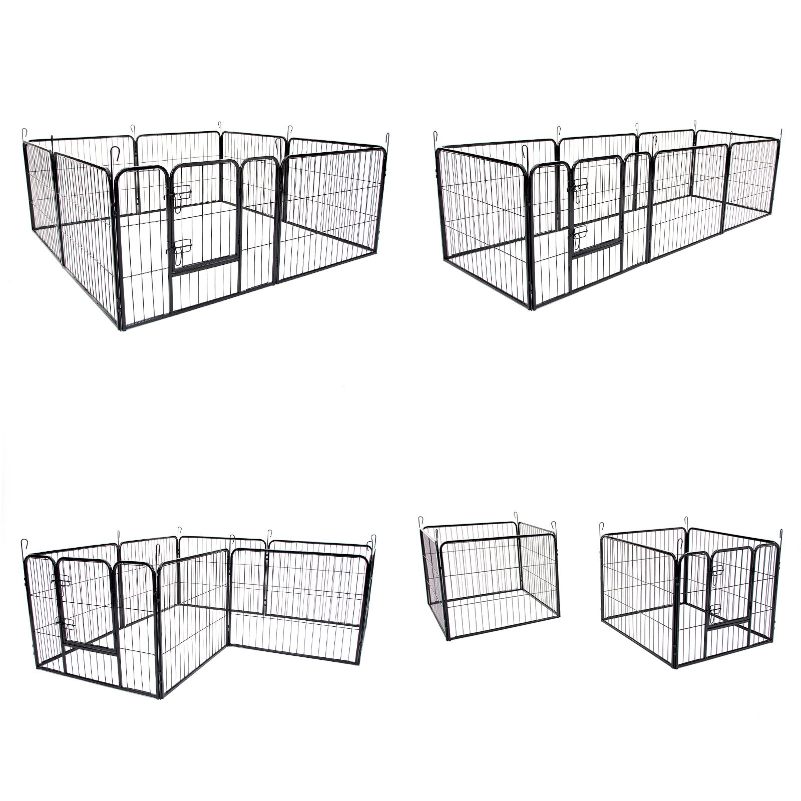 Pet Playpen Heavy Duty 31in 8 Panel Foldable Dog Exercise Enclosure Fence Cage - image3
