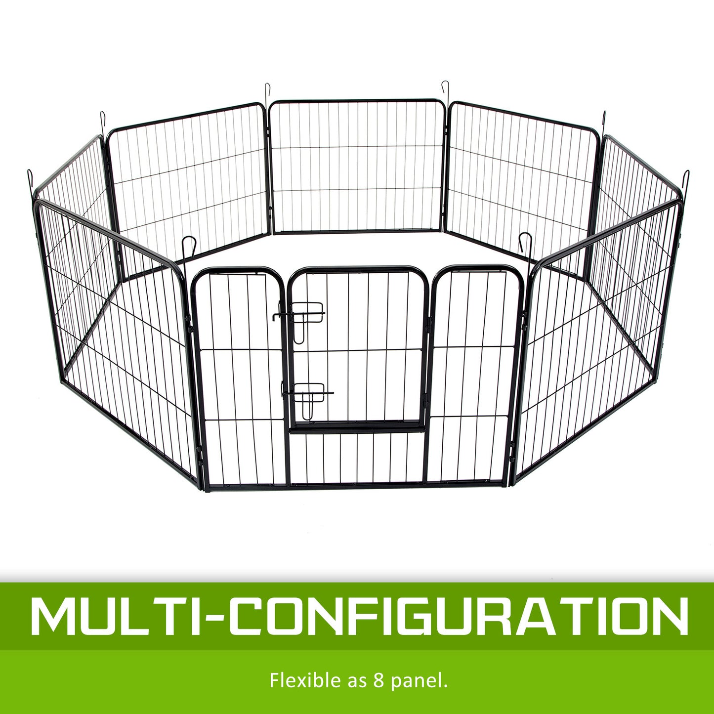 Pet Playpen Heavy Duty 31in 8 Panel Foldable Dog Exercise Enclosure Fence Cage - image4