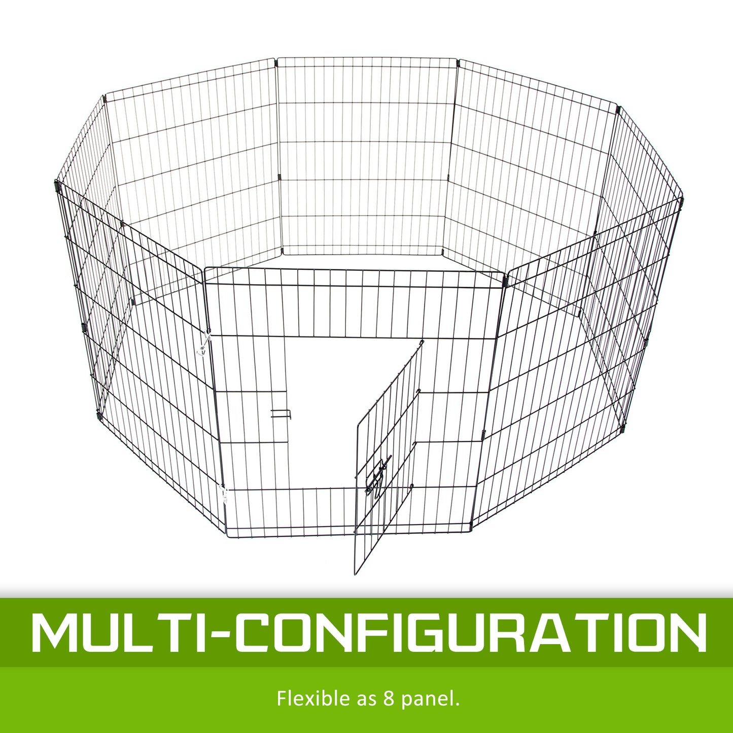 Pet Playpen 8 Panel 36in Foldable Dog Exercise Enclosure Fence Cage - image4