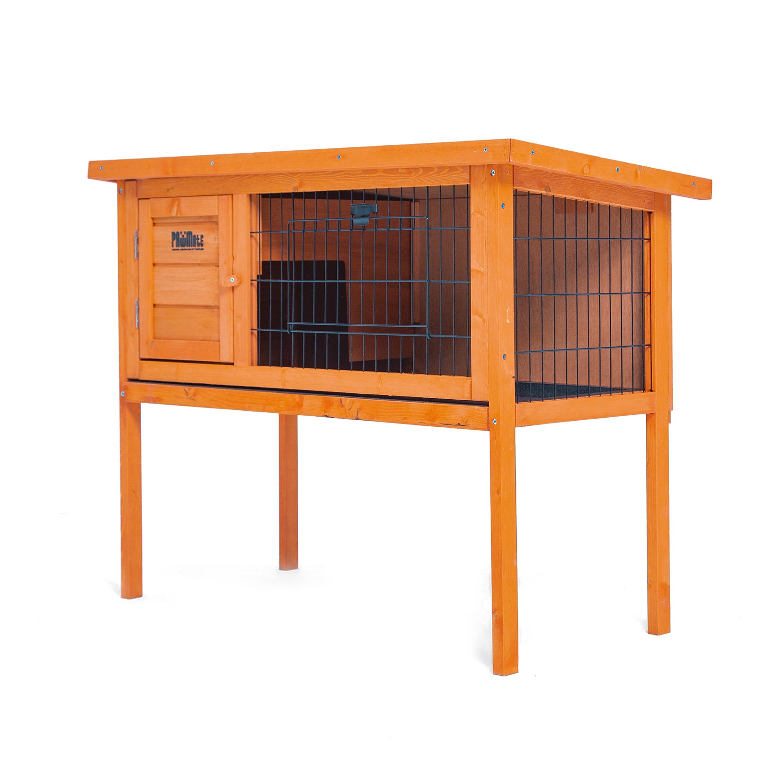 91 x 45 x 70cm Rabbit Hutch Chicken Coop Free Standing Cage Run - image1
