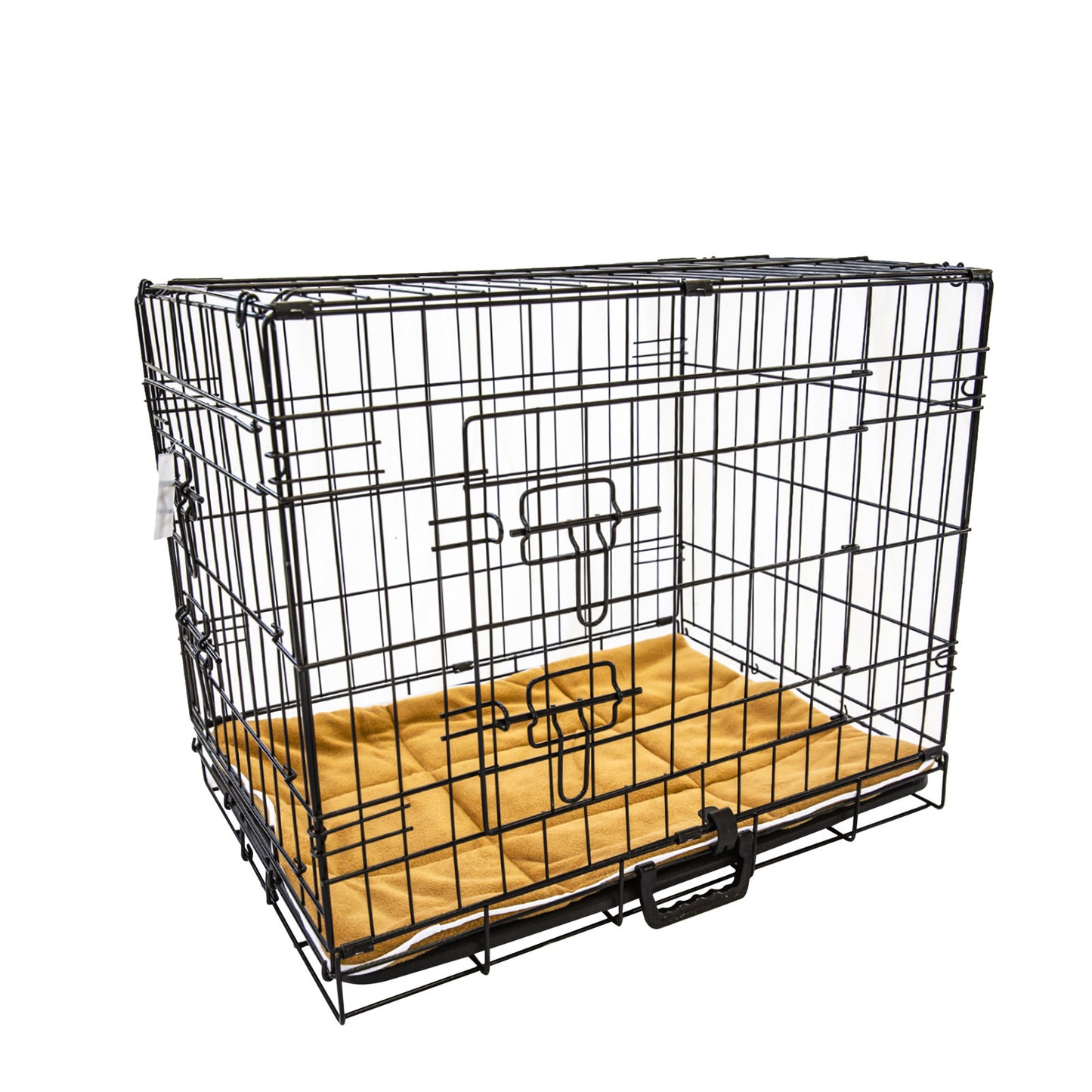 Wire Dog Cage Foldable Crate Kennel 36in withTray + Cushion Mat Combo - image1